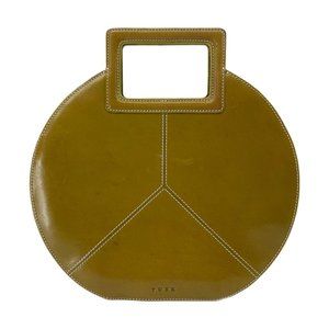 Tusk Green Leather Shoulder Bag | Small Size